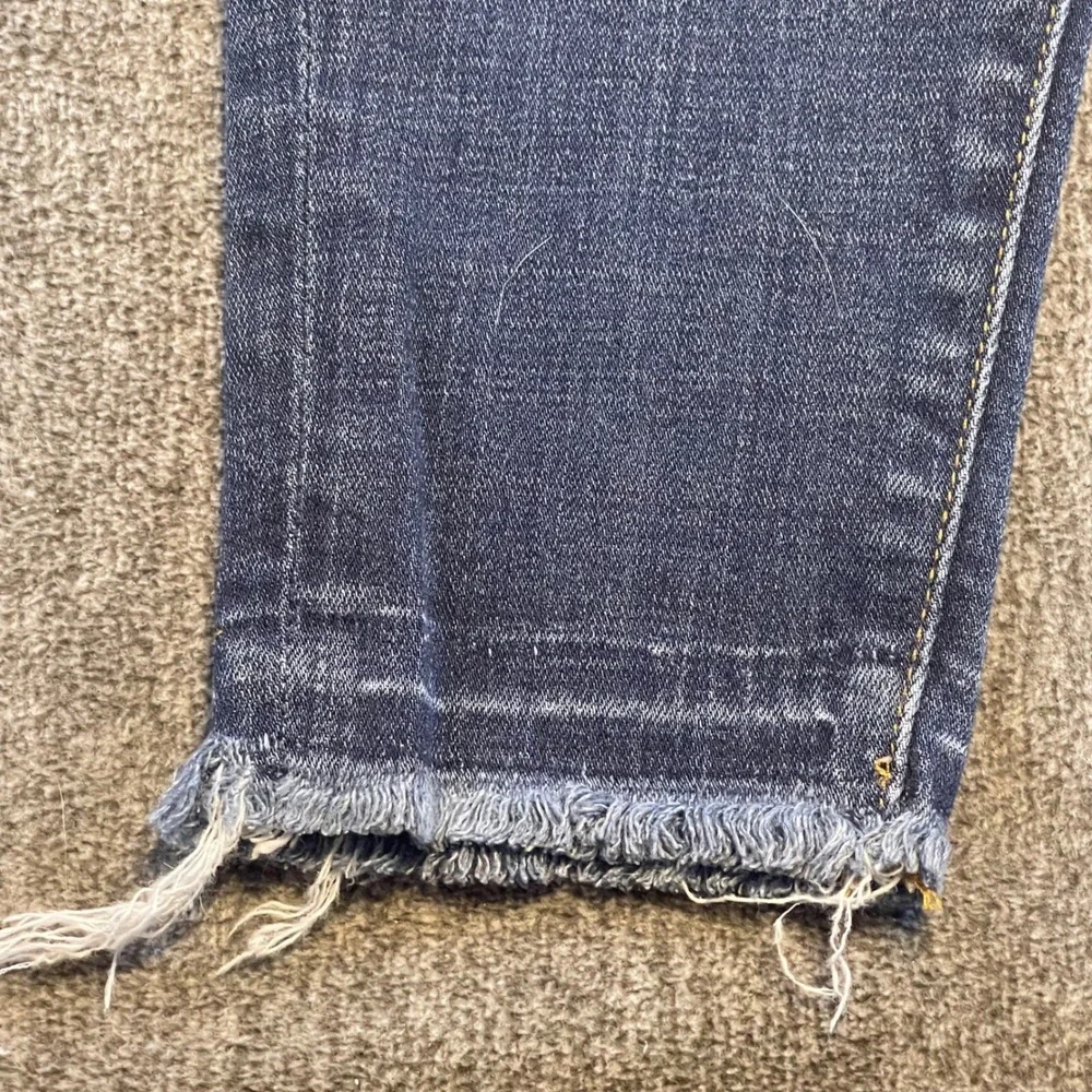 Good American Jeans Slim Fit‎ Frayed Hem Dark Wash Denim Mens Size